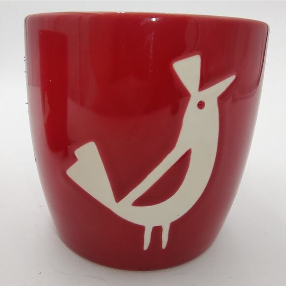 Starbucks 16 oz Ceramic Mug Set Red Partridge Bird Coffee Cups 2011 Holiday - Picture 13 of 13